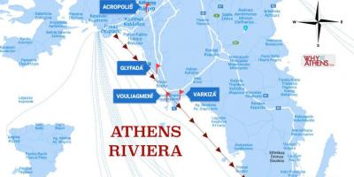 Карта афинской Ривьеры