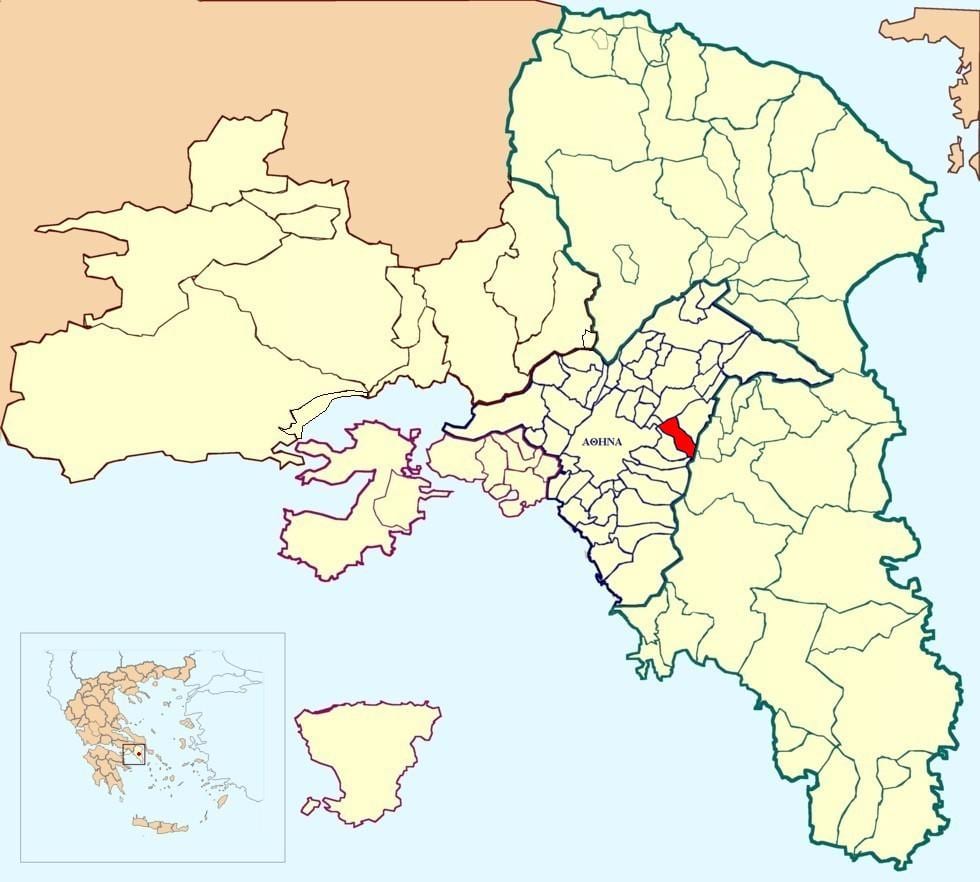 карта виронасе Афины