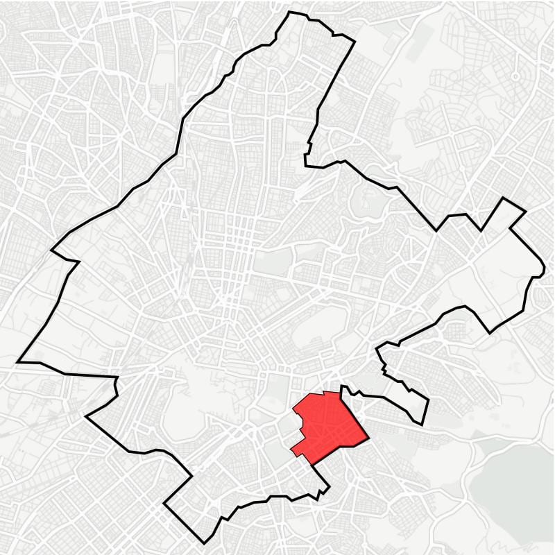 карта панграти, Афины