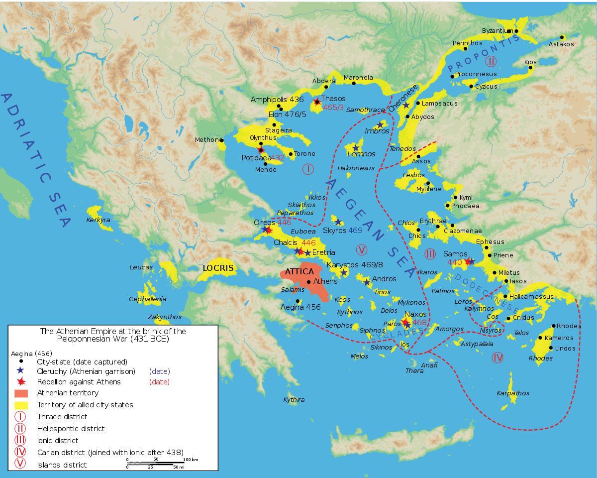 древние Афины карта города