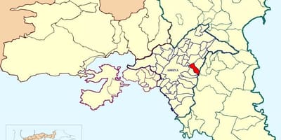 Карта виронасе Афины