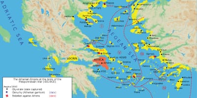 Древние Афины карта города