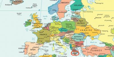 Карта Афин карта Европы
